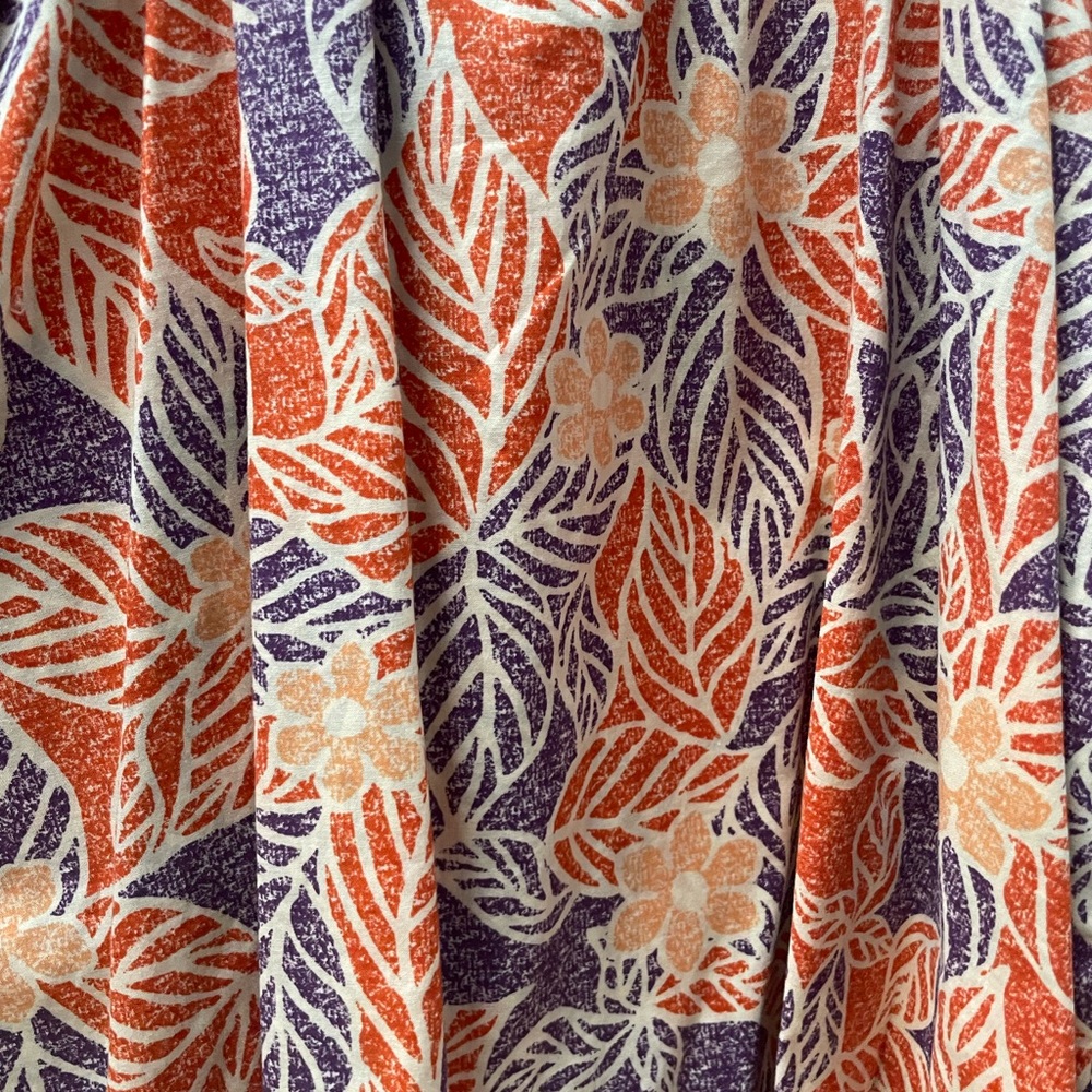 Patagonia Orange and Purple Floral Mini Dress - Picture 5 of 6